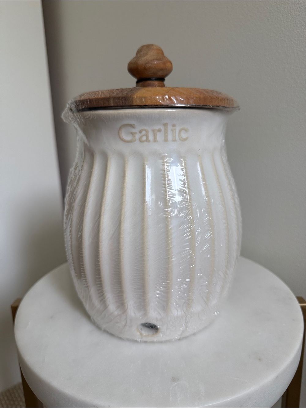The Pioneer Woman Colette Stoneware Garlic Keeper